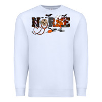 White Halloween Nurse Premium Sweatshirt - RanaPortraitStore