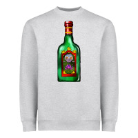 Heather Grey tequila bottle Heavyweight Sweatshirt - AdoDesignShop