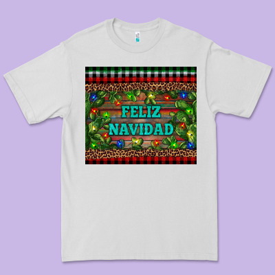 Feliz Navidad Premium Tee Designed By Ranaportraitstore