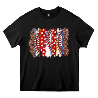 Black baseball brushstroke Heavy Core Tee - Zillion Design Studio