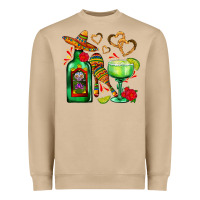 Mexican Tequila Margarita And Maracas Heavyweight Sweatshirt | Teevron