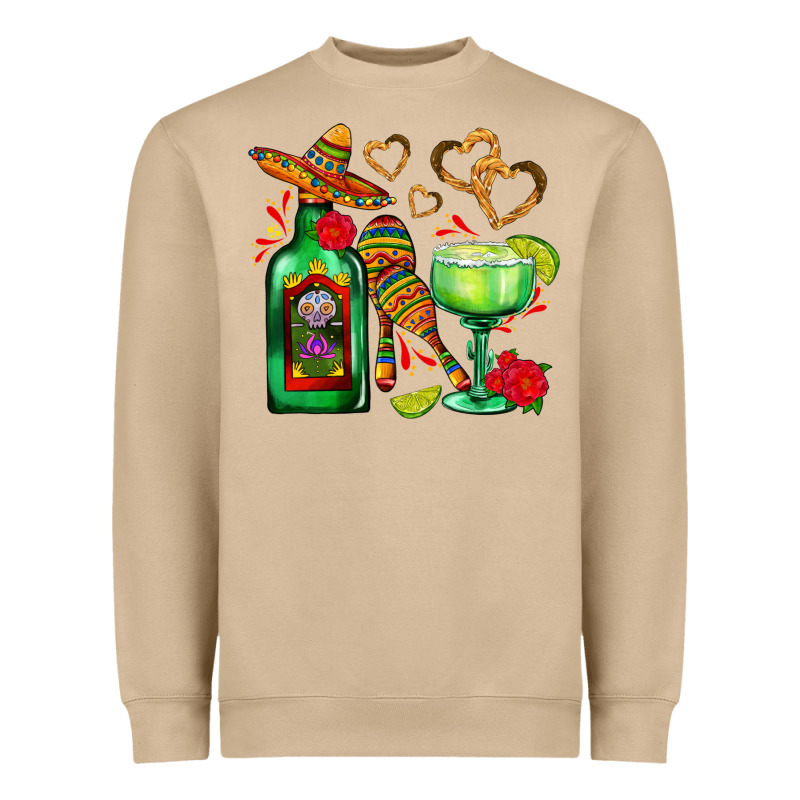 Mexican Tequila Margarita And Maracas Heavyweight Sweatshirt by AdoDesignShop | Teevron