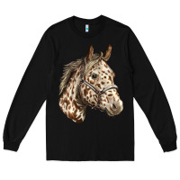 Black appaloosa horse Long Sleeve Tee - LillyAllenDesigns