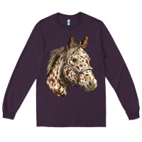 Plum appaloosa horse Long Sleeve Tee - LillyAllenDesigns