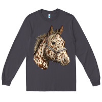 Smoke appaloosa horse Long Sleeve Tee - LillyAllenDesigns