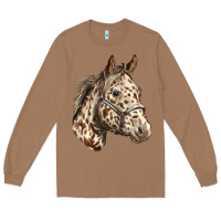 Toasted Coconut appaloosa horse Long Sleeve Tee - LillyAllenDesigns