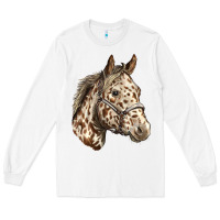 White appaloosa horse Long Sleeve Tee - LillyAllenDesigns