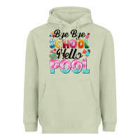 Matcha bye bye school hello pool Heavyweight Hoodie - BarkalooDesign