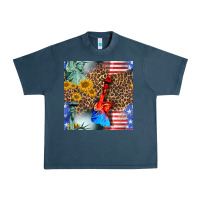 Midnight Navy statue of liberty american flag Urban Heavy Tee - BundleAndBundleShop