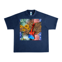Navy statue of liberty american flag Urban Heavy Tee - BundleAndBundleShop