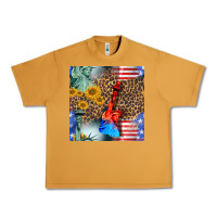 Peanut Butter statue of liberty american flag Urban Heavy Tee - BundleAndBundleShop