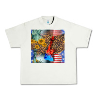 Pistachio statue of liberty american flag Urban Heavy Tee - BundleAndBundleShop