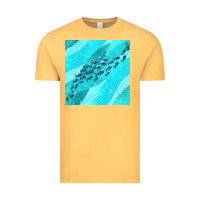 Vintage Mustard fish and sea seamless pattern Vintage Tee - BundleAndBundleShop