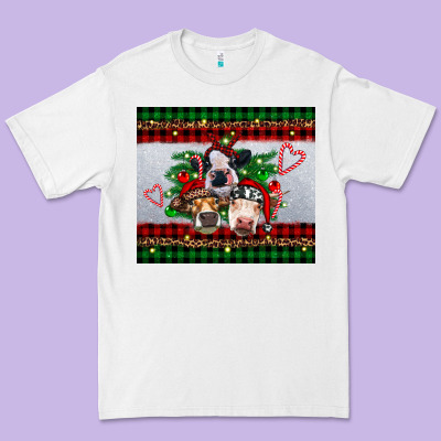 Christmas Heifers Premium Tee Designed By Ranaportraitstore
