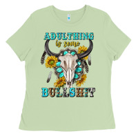 Matcha adulthing is some bullshit with sanflowers and gamstone  tbw Ladies Tee - texasbilliewilder