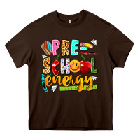 Chocolate Brown pre school energy Heavy Core Tee - texasbilliewilder