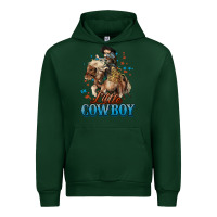 Forest Green Little Cowboy Midilli Horse kid boy Urban Hoodie - HowdyJamesFarm
