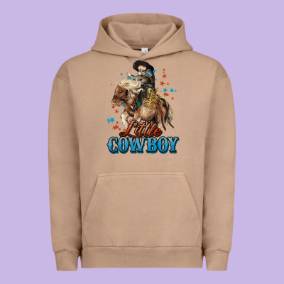 Little Cowboy Midilli Horse Kid Boy Urban Hoodie Designed By Howdyjamesfarm