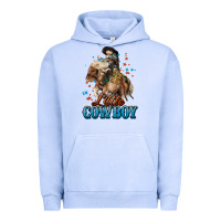 Pigment Grape Ice Little Cowboy Midilli Horse kid boy Urban Hoodie - HowdyJamesFarm
