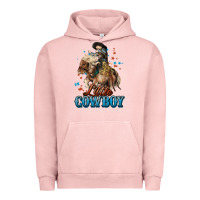 Pigment Salmon Little Cowboy Midilli Horse kid boy Urban Hoodie - HowdyJamesFarm