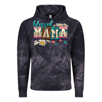 Cloud Black daisy blessed mama Vintage Hoodie - AdoDesignShop