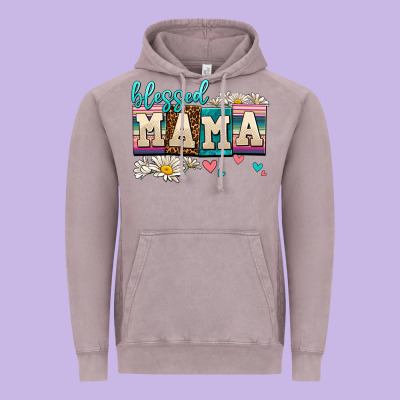 Daisy Blessed Mama Vintage Hoodie Designed By Adodesignshop
