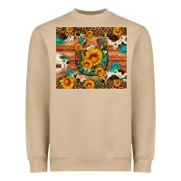 Mushroom sunflower gemstone leopard cowhide horseshoe Heavyweight Sweatshirt - Artiststas