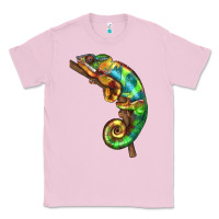 Bubblegum Pink Chameleon Lizard Illustrations Classic Tee - LillyAllenDesigns
