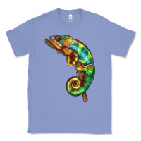 Colony Blue Chameleon Lizard Illustrations Classic Tee - LillyAllenDesigns