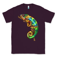 Plum Chameleon Lizard Illustrations Classic Tee - LillyAllenDesigns