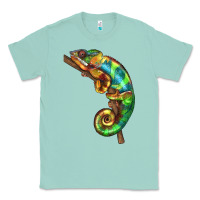 Seafoam Chameleon Lizard Illustrations Classic Tee - LillyAllenDesigns
