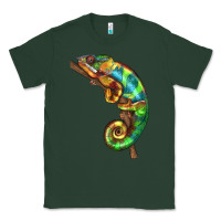 Sports Green Chameleon Lizard Illustrations Classic Tee - LillyAllenDesigns
