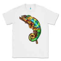 White Chameleon Lizard Illustrations Classic Tee - LillyAllenDesigns