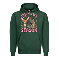 Sports Green fill the freezer season Zipper Hoodie - MaliasSmallBusiness