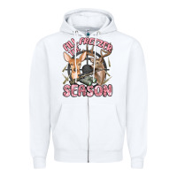 White fill the freezer season Zipper Hoodie - MaliasSmallBusiness