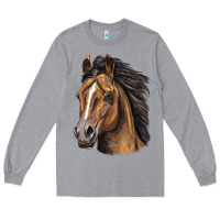 Quarter Horse Portrait Long Sleeve Tee | Teevron