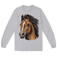Moon Dust quarter horse portrait Long Sleeve Tee - LillyAllenDesigns