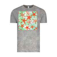 Cloud Rock starfish seamless pattern Vintage Tee - BundleAndBundleShop