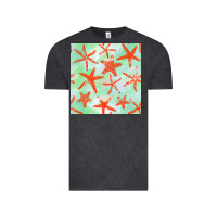Vintage Black starfish seamless pattern Vintage Tee - BundleAndBundleShop