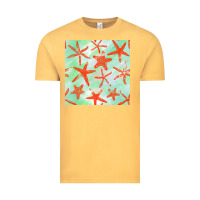 Vintage Mustard starfish seamless pattern Vintage Tee - BundleAndBundleShop