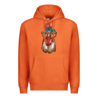 Carrot chicken with bandana and leopard Premium Hoodie - texasbilliewilder