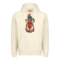 Sandshell chicken with bandana and leopard Premium Hoodie - texasbilliewilder