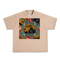 Burro dump truck seamles pattern Urban Heavy Tee - BundleAndBundleShop