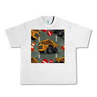 Lunar Rock dump truck seamles pattern Urban Heavy Tee - BundleAndBundleShop