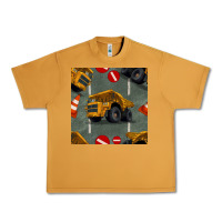 Peanut Butter dump truck seamles pattern Urban Heavy Tee - BundleAndBundleShop