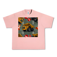 Salmon dump truck seamles pattern Urban Heavy Tee - BundleAndBundleShop