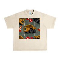 Sandshell dump truck seamles pattern Urban Heavy Tee - BundleAndBundleShop