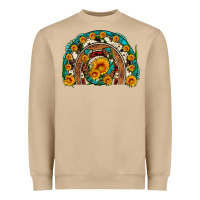 Mushroom sunflower gemstone leopard cowhide horseshoe rainbow Heavyweight Sweatshirt - Artiststas