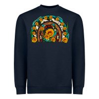 Navy sunflower gemstone leopard cowhide horseshoe rainbow Heavyweight Sweatshirt - Artiststas
