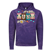 Cloud Purple daisy aunt Vintage Hoodie - AdoDesignShop